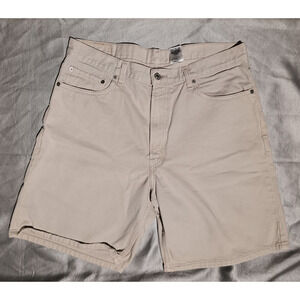 Levi’s 550 Vintage Khaki Denim Shorts Men’s 36 Relaxed Fit 90s Y2K Casual Retro